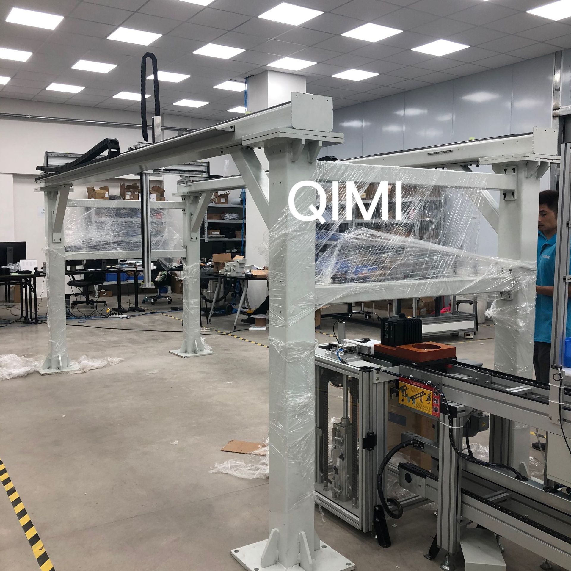 非标桁架机器人齿轮齿条滑台模组第七轴大型龙门桁架机械手