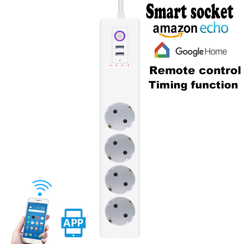 European standard WIFI Platoon and insertion intelligence remote control Timing switch Remote Control European style socket Germany Foreign trade Cross border Electricity supplier