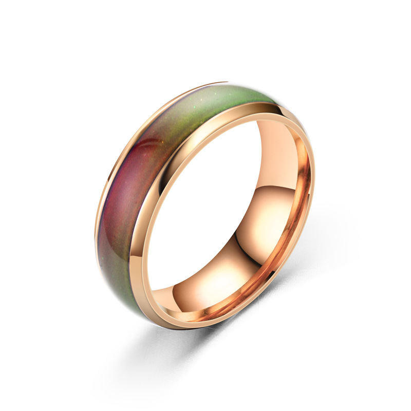 Fashion New Glazed Seven Color Changing Ring display picture 4