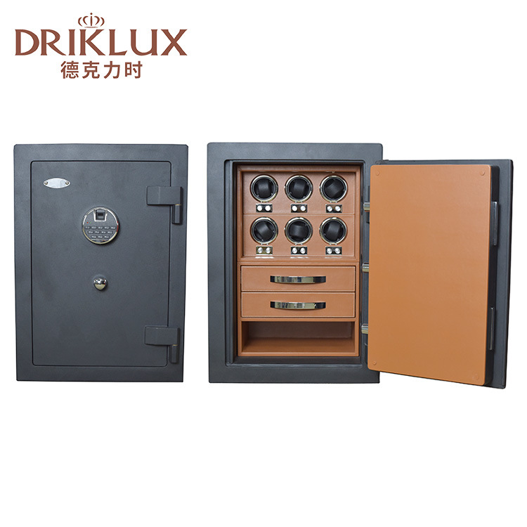 DrikLux 6表位手表摇表器保险柜  珠宝首饰保险箱 密码锁防火柜