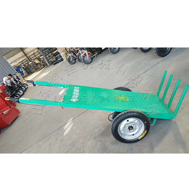 加气砖电动平板运输车 泡沫砖拉砖车 电动手推手拉式平板车两轮车