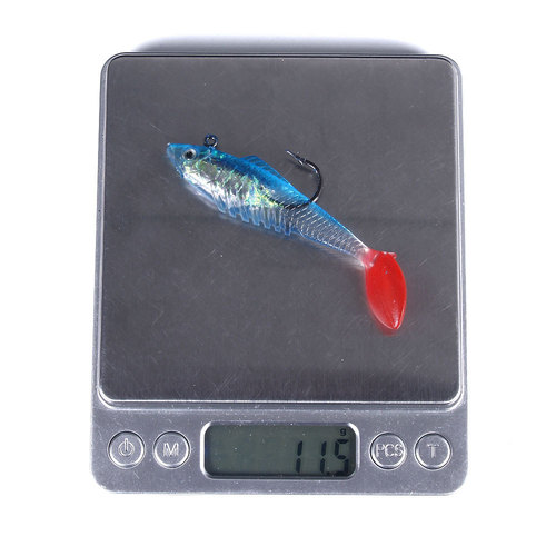 HENGJIA popular bag lead fish 11.5G19.8G soft bait T tail sub-bait submersible ice fishing bait