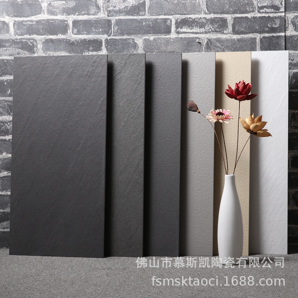 工装家装30X60灰色通体仿古防滑地面砖卧室阳台庭院花园地砖墙砖