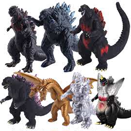 怪兽软胶恐龙玩具模型GODZILLA恐龙怪兽四肢可动搪胶公仔玩具礼物