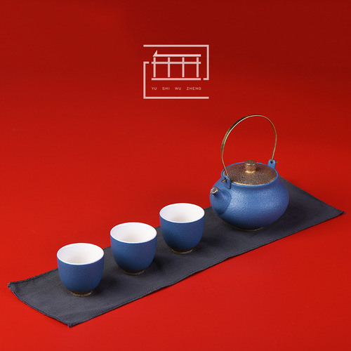 Cotton and linen fabric small tea towel, Kung Fu tea ceremony accessories, long single-layer cleaning recipe, travel tea set packaging, small tea mat