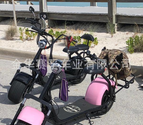 golf Harley electric car two-seater Harley electric motorcycle golf two-wheeled wide tire battery car
