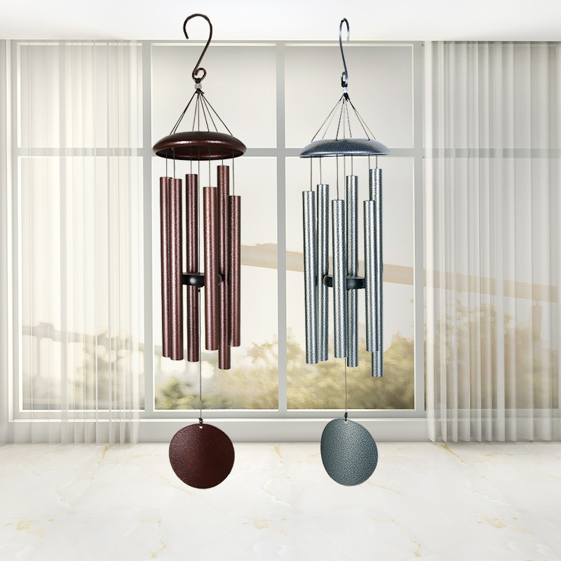 European And American36-inch Retro Outdoor Garden Pavilion Balcony Metal Aluminum Tube Music Wind Chime Hanging Decoration Home Decoration