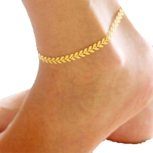 Cross-border hot sale Gypsy summer beach footwear bohemian airplane anklet alloy anklet