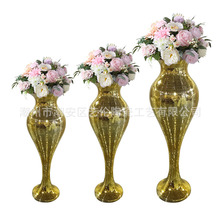 厂家氧化镁玻璃钢落地大花瓶干花插花器摆件客厅酒店KTV装饰摆件