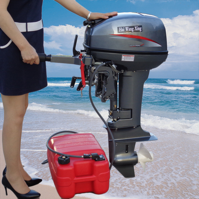 小型汽油船尾机舷外机 汽油方向机船挂机 水冷两冲程挂桨机价格