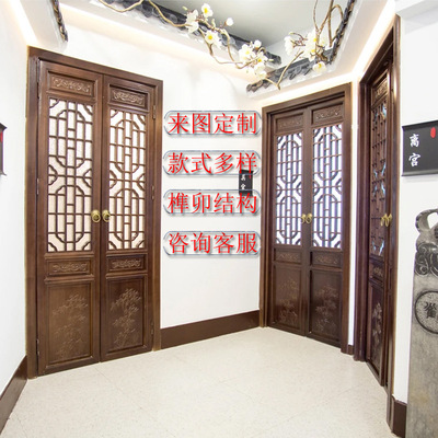 中式實木花格古建工程酒店寺廟民宿景區裝飾屏風隔斷仿古門窗定制