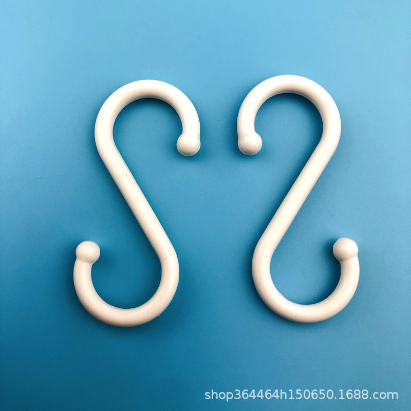 厂家直供全新塑料S型厨房S挂钩塑料钩超市零食挂钩塑胶挂钩塑料勾