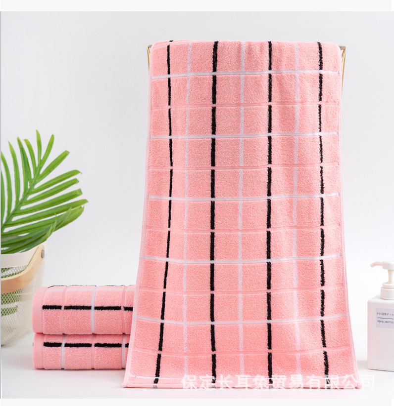 彩色方格澡巾_13