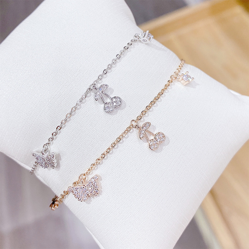 Elegant Geometric Copper Bracelets Plating Zircon Copper Bracelets 1 Piece