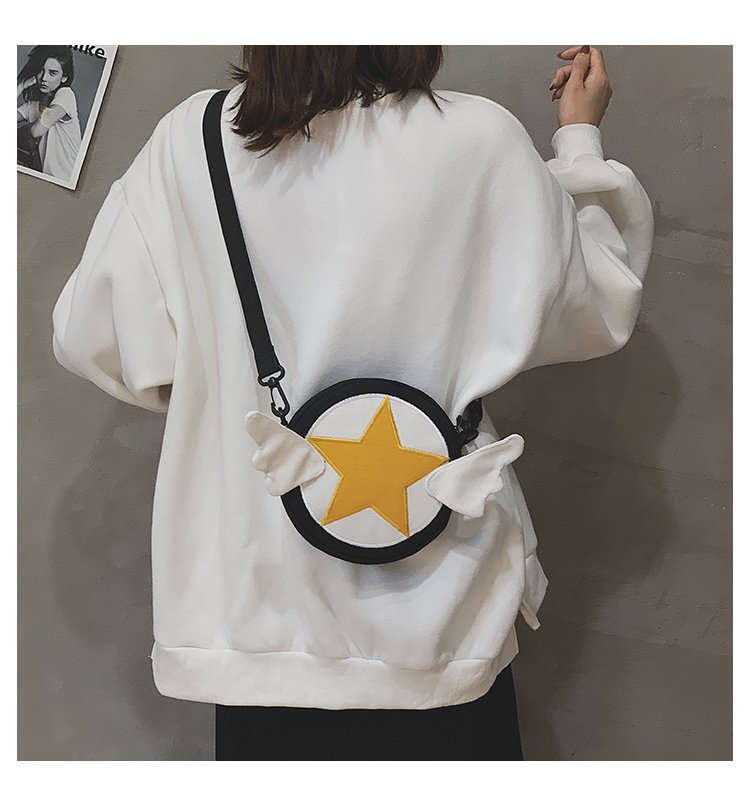 Japanese Fashion New   Cute Cartoon Magic Sakura Canvas Shoulder Bag Girl Cute Funny Purse  Wholesale display picture 31