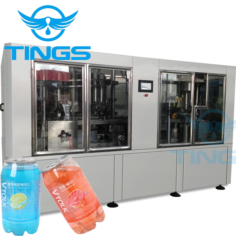 厂家销售瓶装含气软饮料液体灌装机 全自动易拉罐罐装机械设备
