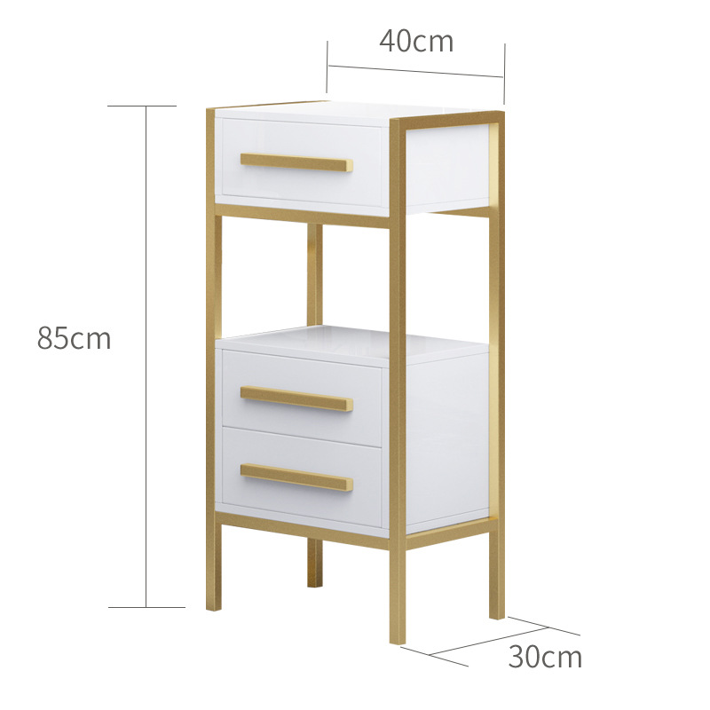 美发店储物柜理发店工具柜发廊专用置物架多功能镜台小柜子工具台