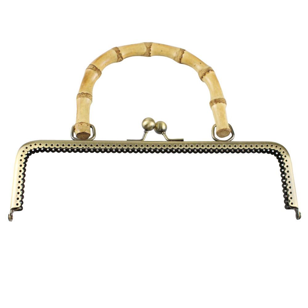 Especial 25cm cuadrado de encaje brillante de bambú marrón brazalete de bambú real brazalete de bambú oro