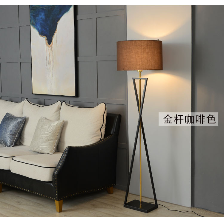 客厅落地灯简约现代立灯卧室北欧轻奢极简个性创意沙发灯立式台灯-阿里巴巴