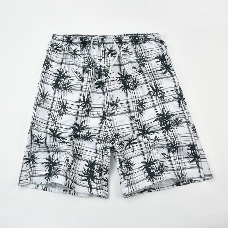 Hommes Plage Décontractée Petites Fleurs Bloc De Couleur Arbre Shorts Shorts display picture 15