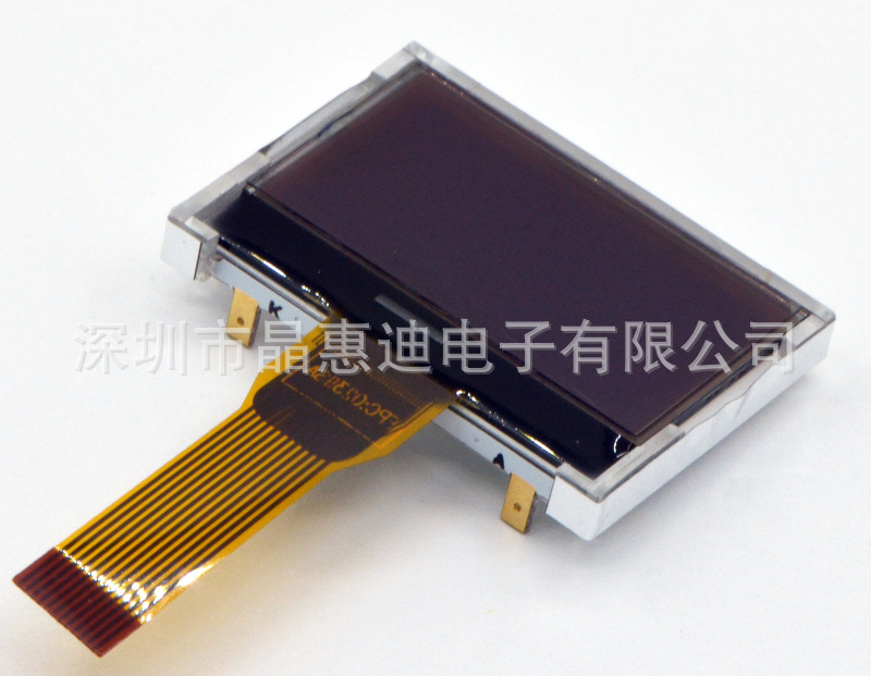 ����ֱ��Һ��ģ�� 12864���� 1.0�� �ڵװ�����ʾ ���� LCMģ��