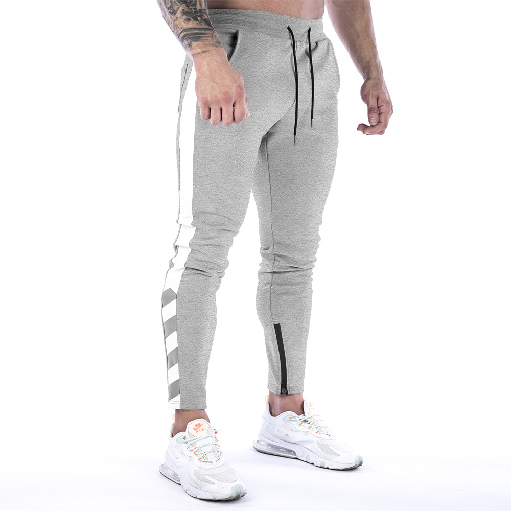 Muscle Fitness Uomo Autunno e Inverno Nuovi Sport per il tempo libero Corsa Allenamento Piedi Pantaloni_voghion.com