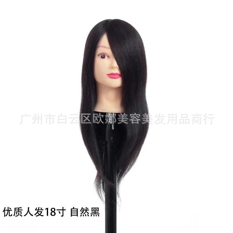 真人发 模特头 练习头 模 教习 头模   电吹拉   18 20 22  英寸