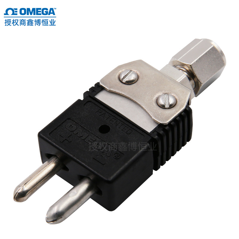 美国奥米佳热电偶高温插头OSTW-J-M-X-BRLK铠装J型温度探头接插件