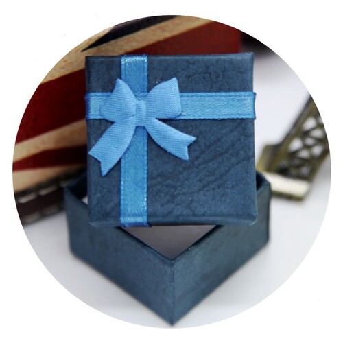 New hardened square pearlescent ring box jewelry box jewelry box latte art gift jewelry necklace box