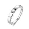 Fashionable one size brand ring, accessory with letters for beloved, Japanese and Korean, Korean style