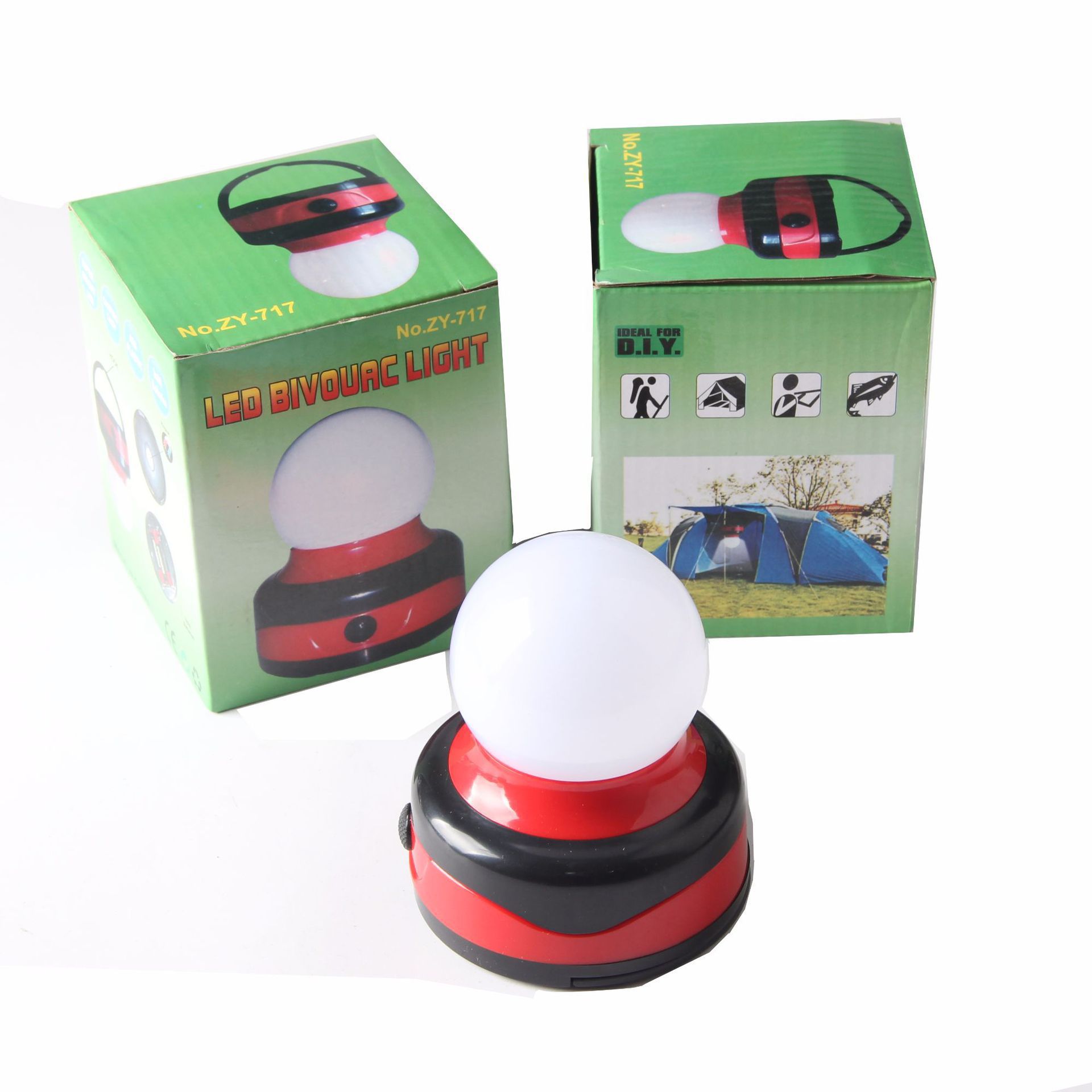 戶外燈具工作野營燈挂鈎燈應急營地燈LED圓形燈汽車LED燈帳篷紅燈