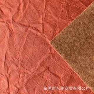 褶皱纹 复古感仿水洗压褶纹1.0时尚箱包文具皮带家具面料
