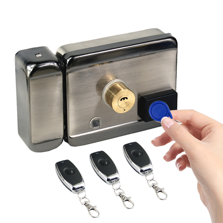 锁神防水锁免开孔通通锁APP遥控ic卡蓝牙智能公寓防盗门指纹锁