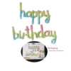 Children's balloon writing, evening dress, decorations, layout, English, Birthday gift