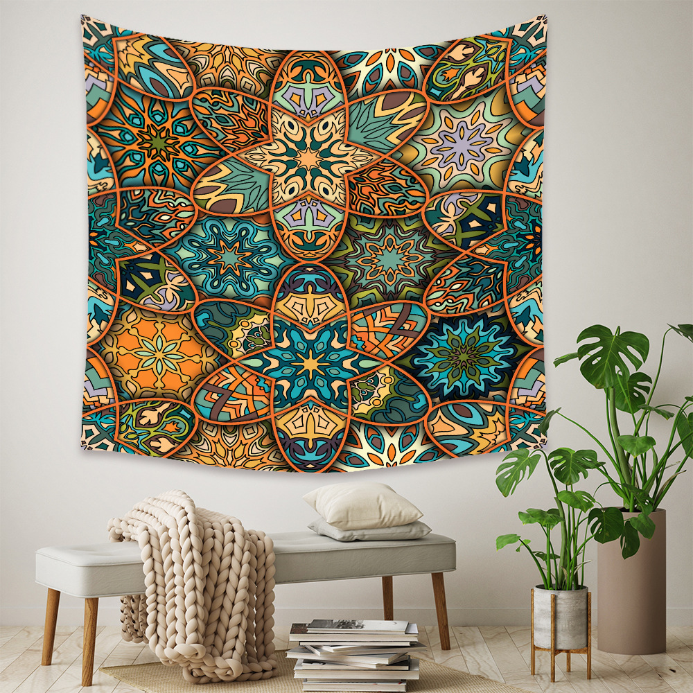 Nouveau Mandala Tapisserie Boho Maison Chambre Décoration Tenture Murale Tissu Fond Tissu display picture 12