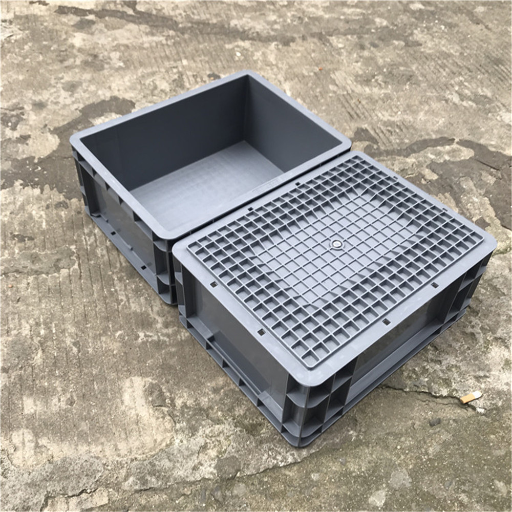 PP塑料周转箱 防静电周转箱EU4311零件箱 可配带盖箱400*300*120