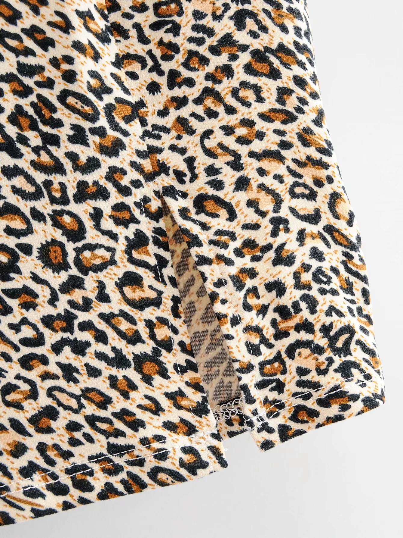 leopard print high waist sexy mini bag hip skirt NSAC14963
