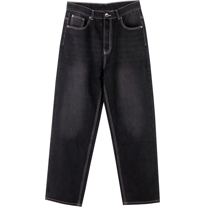 Mens Baggy Denim Loose Hip-Hop Rap Skateboard Pants