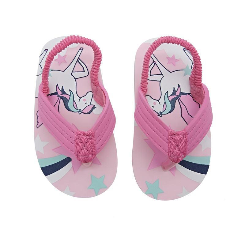 New Summer Children's Shoes Cartoon Holiday Cute Flip-flops Baby Girl Children's Sandals and Slippers Lightweight Beach Shoes