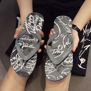 2020 New Casual Thick-soled Non-slip Flip-flops British Outdoor Student Vacation Beach Sandals for Men