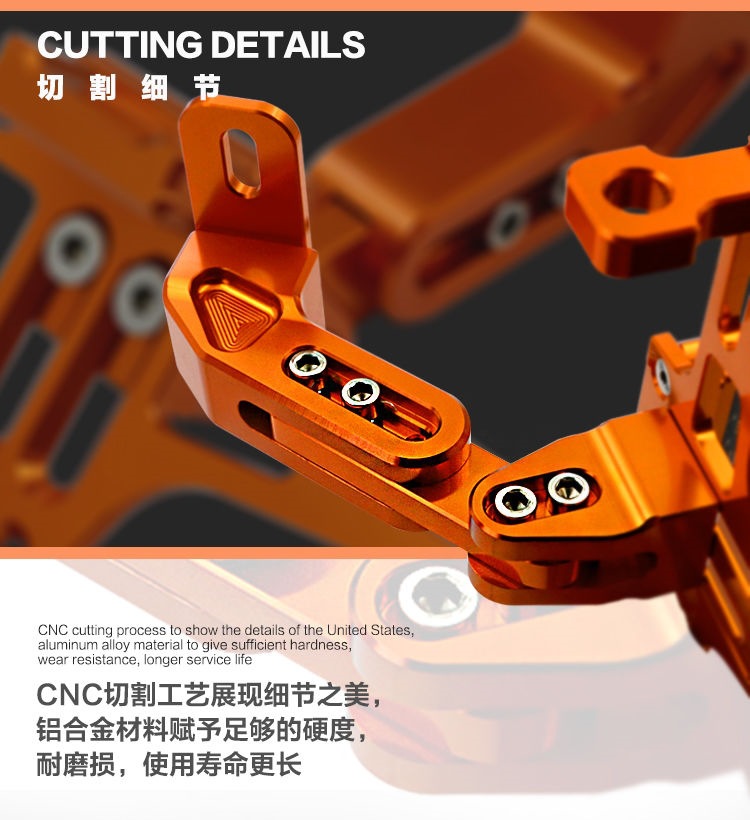 Motorcycle license plate holder horizon small monster small monkey M3M5 ghost fire accessories rear license plate holder