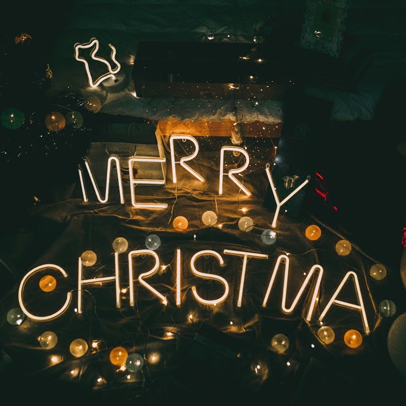 汕头厂家定制圣诞节霓虹灯万圣节霓虹灯创意节日霓虹