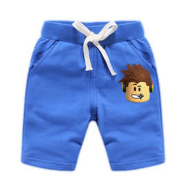 2023新款外贸童裤Roblox男童夏季五分裤宝宝儿童棉质儿童中裤
