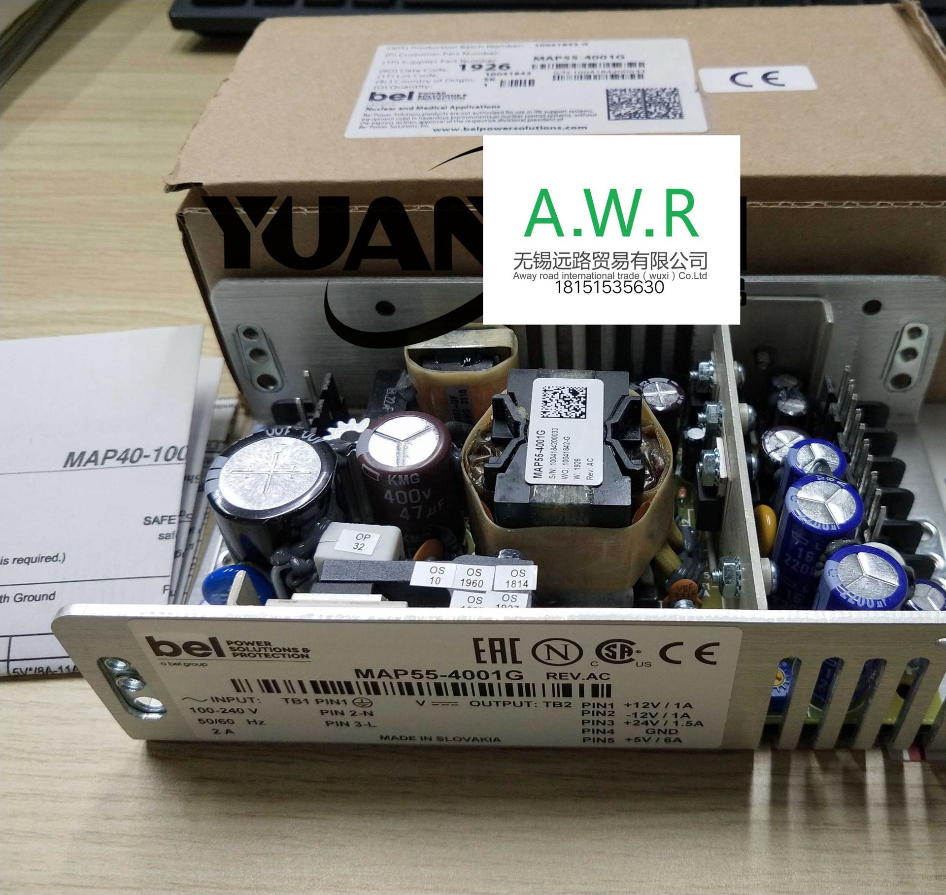 美国Bel Power Solutions 导轨和面板安装电源LWN2660-6EG