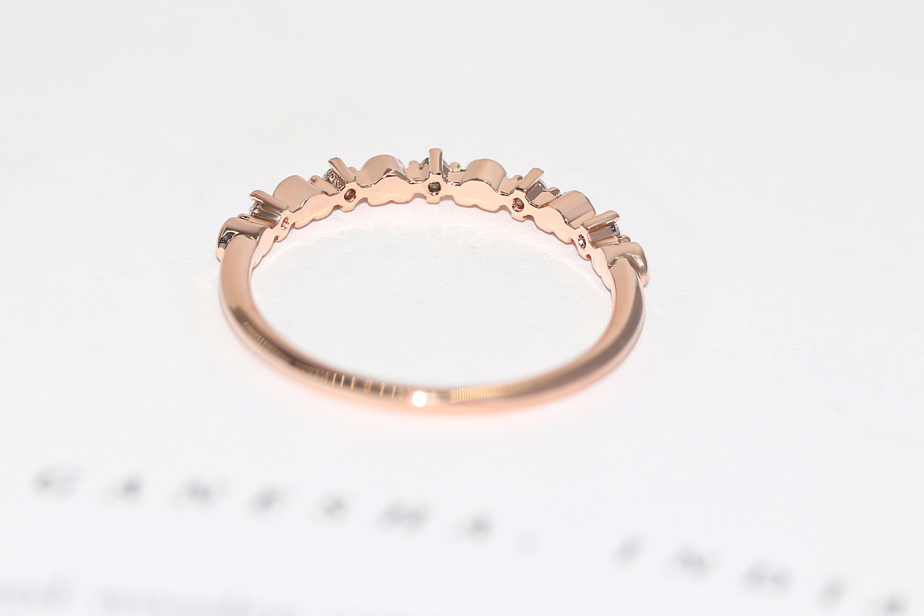 Simple Style Heart Shape Copper Plating Inlay Zircon Rings 1 Piece