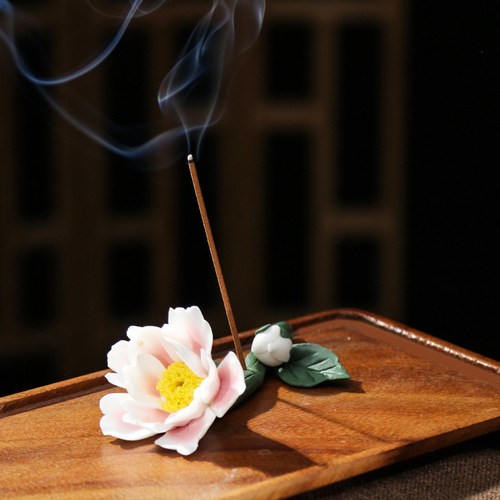 Zen handmade incense burner, incense stick, household indoor incense holder, aromatherapy tea ceremony, tea art decorations manufacturer wholesale