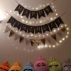 Strictly select the colorful birthday, happy flag, banner banner, baby birthday party background wall scene arrangement lamp string