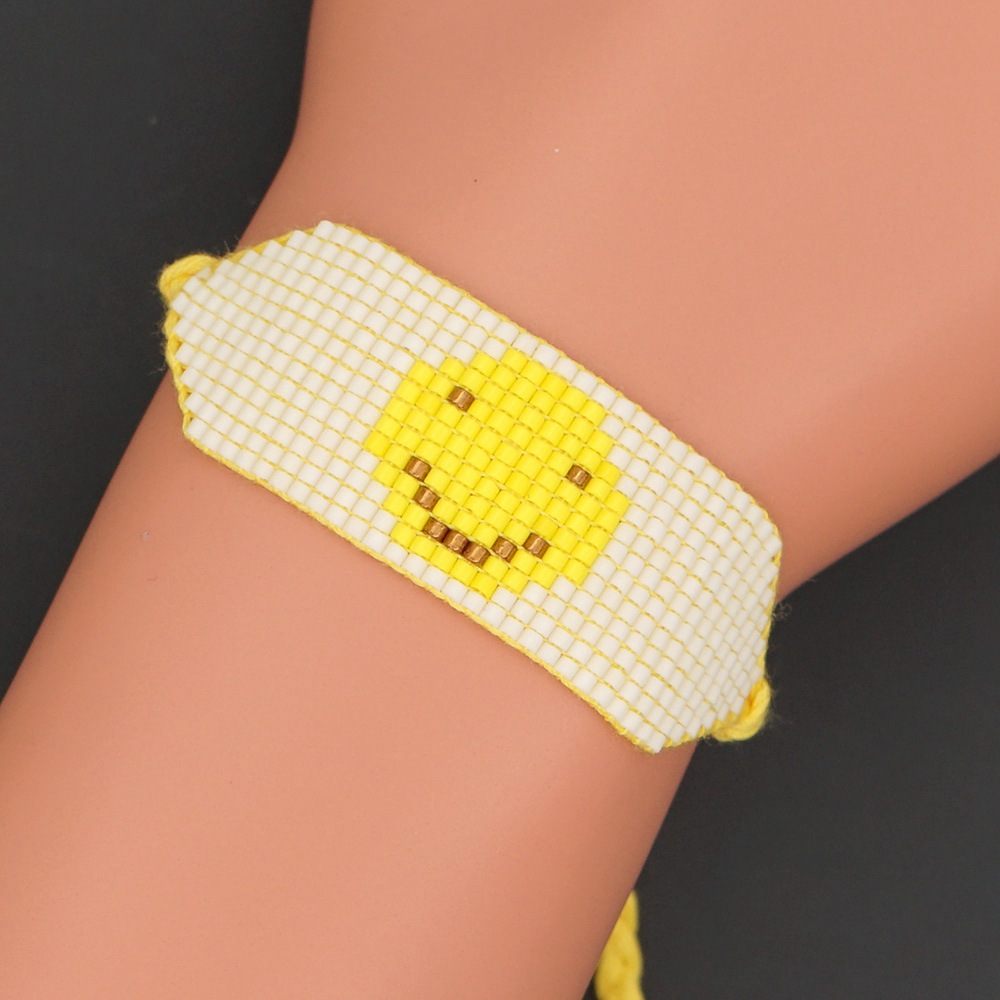 Kreatives Einfaches Böhmisches Perlen-smiley-armband display picture 7