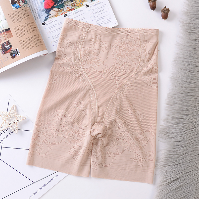 Pantalones DE SEGURIDAD verano delgada cintura alta vientre que forma los pantalones posparto adelgazante cuerpo que forma los pantalones de cinco puntos de fondo anti-exposición pantalones de seguro