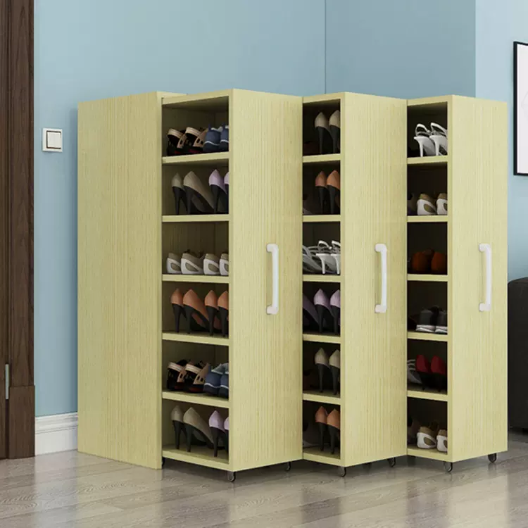 推拉式鞋柜家用门口大容量玄关柜简约收纳隐藏式储物柜小鞋柜厂家